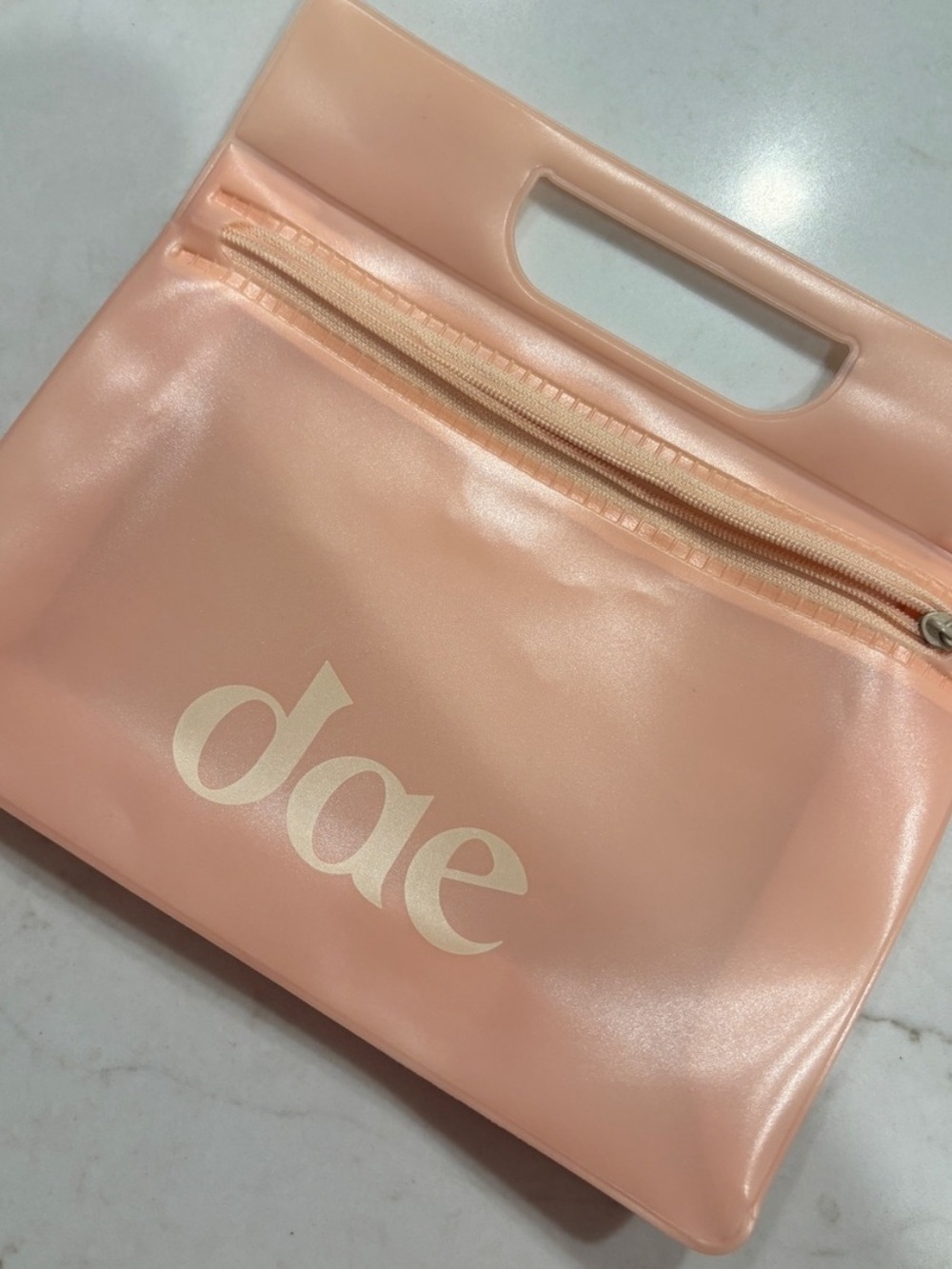 it cosmetics Peach Pink 'dae' Cosmetic Bag with Handle
